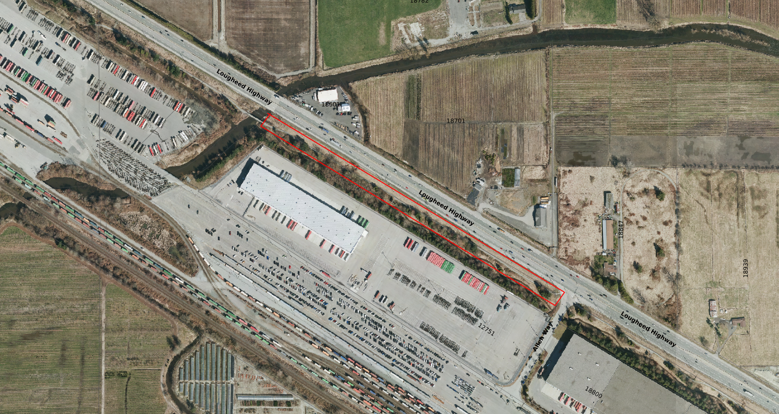 map of repair area