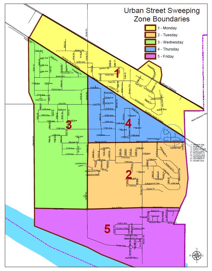 Street Sweeping Schedule City of Pitt Meadows